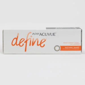 Acuvue Define 30 pack contact lenses, standard sphere power for hyperopia and myopia.