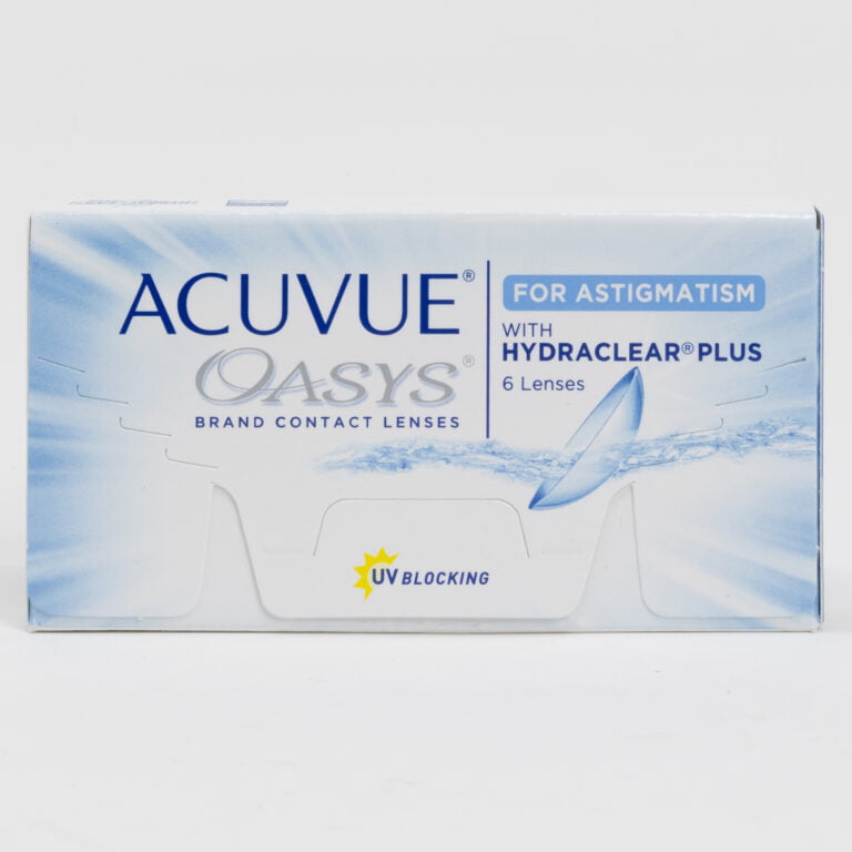 Acuvue oasys 6 pack contact lenses, toric lenses for astigmatism.