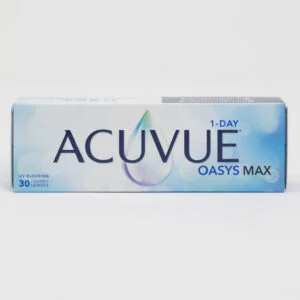 Acuvue OasysMax 30 pack contact lenses, standard sphere power for hyperopia and myopia.
