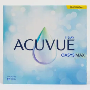Acuvue OasysMax 90 pack contact lenses, multifocal lenses for presbyopia.