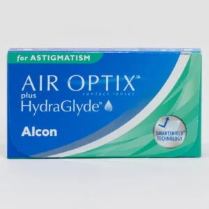 Alcon AirOptix 6 pack contact lenses, toric lenses for astigmatism.