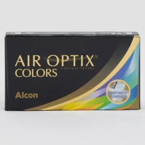 Alcon AirOptix Colors 6 pack contact lenses, standard sphere power for hyperopia and myopia.