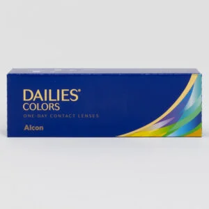 Alcon Dailies Colors 30 pack contact lenses, standard sphere power for hyperopia and myopia.