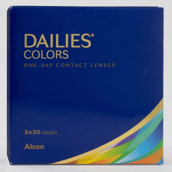 Alcon dailies colors 90 pack contact lenses, standard sphere power for hyperopia and myopia.