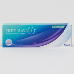 Alcon precision1 30 pack contact lenses, toric lenses for astigmatism.