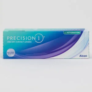 Alcon Precision1 30 pack contact lenses, toric lenses for astigmatism.