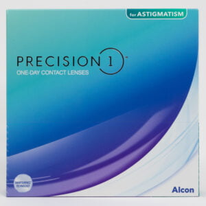 Alcon precision1 90 pack contact lenses, toric lenses for astigmatism.