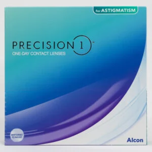 Alcon precision1 90 pack contact lenses, toric lenses for astigmatism.