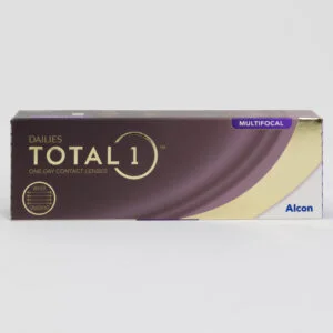 Alcon Total1 30 pack contact lenses, multifocal lenses for presbyopia.