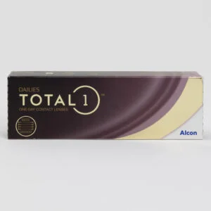 Alcon Total1 30 pack contact lenses, standard sphere power for hyperopia and myopia.