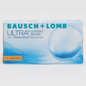 BauschLomb Ultra 6 pack contact lenses, toric lenses for astigmatism.