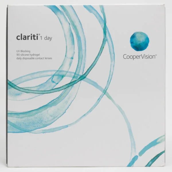 Coopervision clariti 90 pack contact lenses, standard sphere power for hyperopia and myopia.