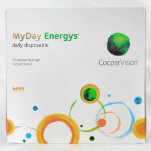 Coopervision myday energys 90 pack contact lenses, standard sphere power for hyperopia and myopia.