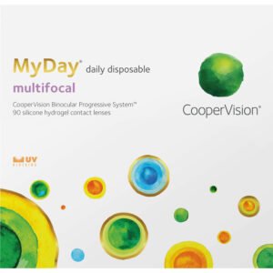 Coopervision myday 90 pack contact lenses, multifocal lenses for presbyopia.